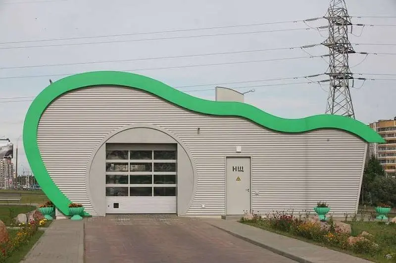 Панорамные ворота для автомойки